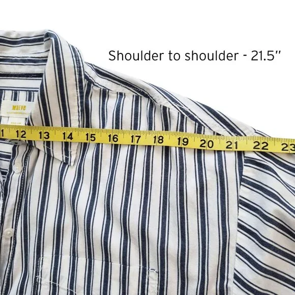 Anthropologie Maeve The Bennet Buttondown Shirt Size M - Picture 11 of 13